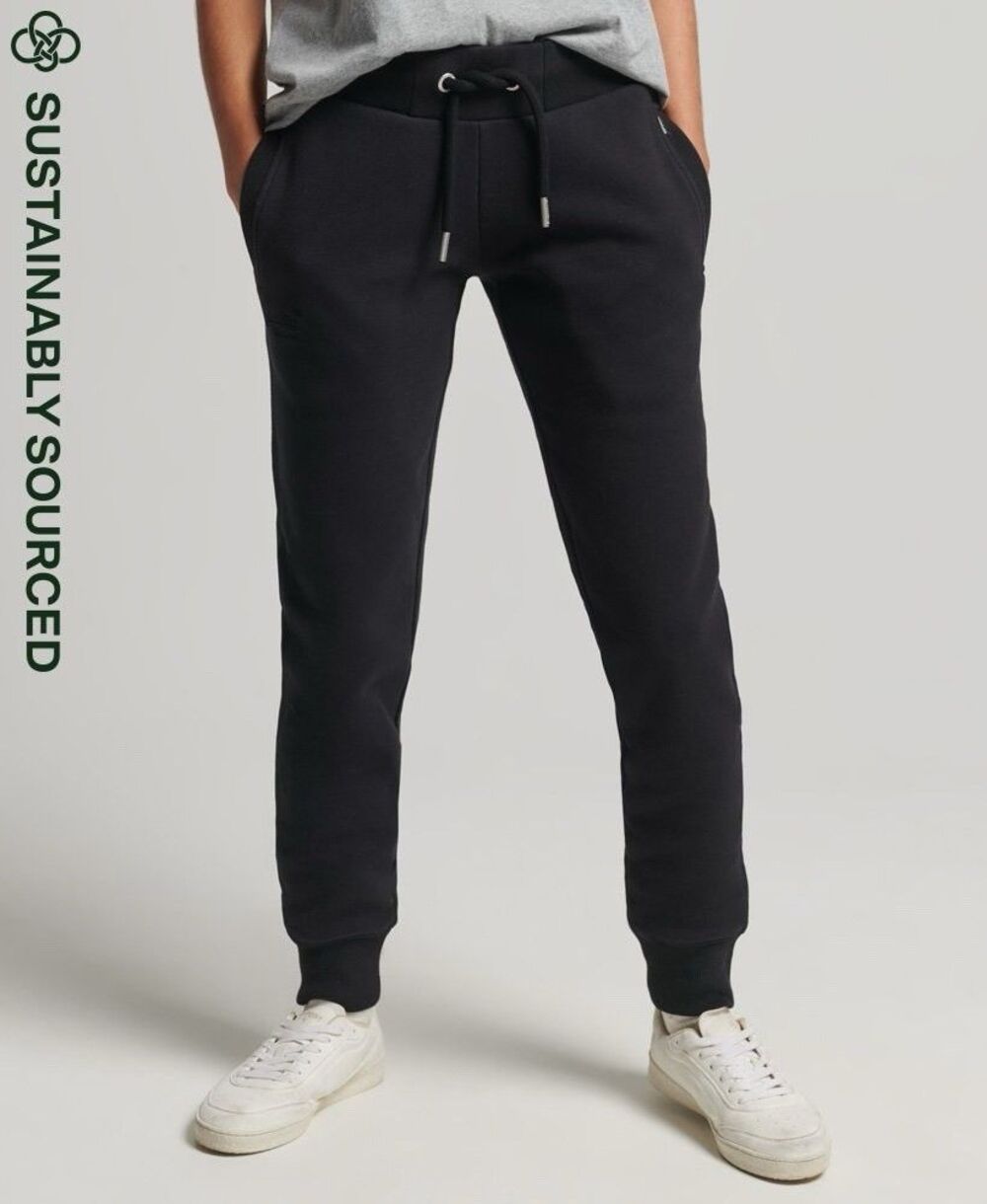 Superdry Organic Cotton Vintage Logo Embroidered Joggers